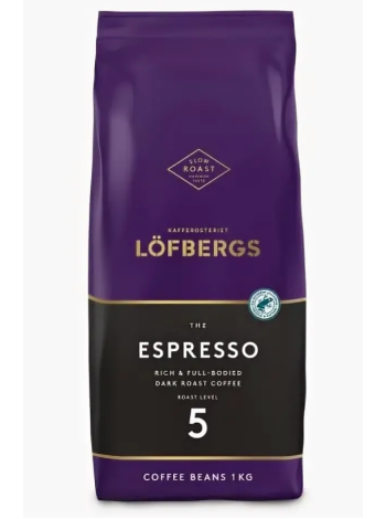 Кофе в зернах Lofbergs Espresso 5 ст.обжарки 1 кг