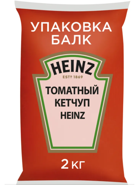 Кетчуп томатный Heinz 2 кг без клапана