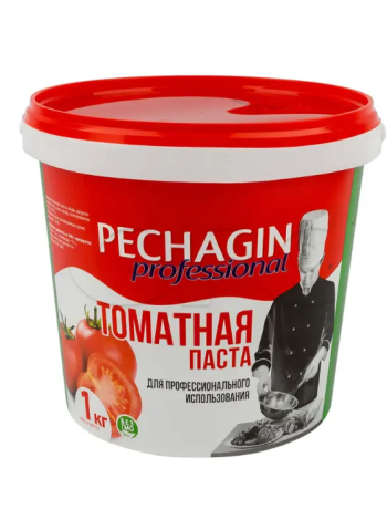 Томатная паста ПЕЧАГИН ПРОФИ 25% 1 кг ведро