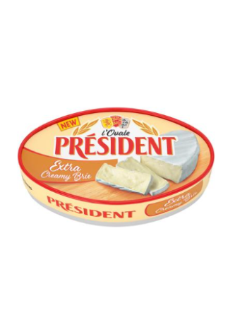Сыр бри с белой плесенью Président l ’Ovale Extra Creamy Brie 200г