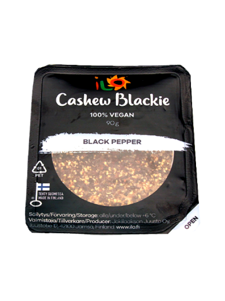 Веганский сыр с черным перцем Ilo Cashew Black Pepper 90г