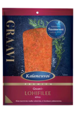 Филе лосося слабой соли с укропом Kalaneuvos Graavilohifilee в нарезке 150г