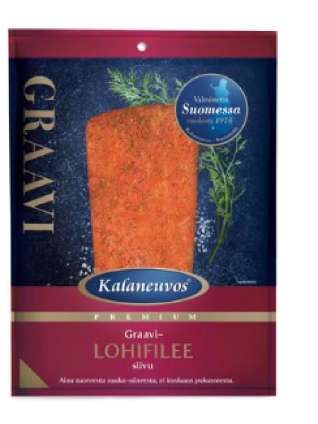 Филе лосося слабой соли с укропом Kalaneuvos Graavilohifilee в нарезке 150г