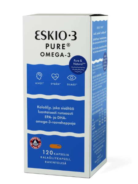 Чистый рыбий жир в капсулах Eskio-3 Pure Omega -3 1000мг 120капсул