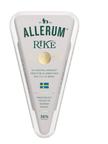 Сыр полутвердый Allerum Rike 375г 36% жирности