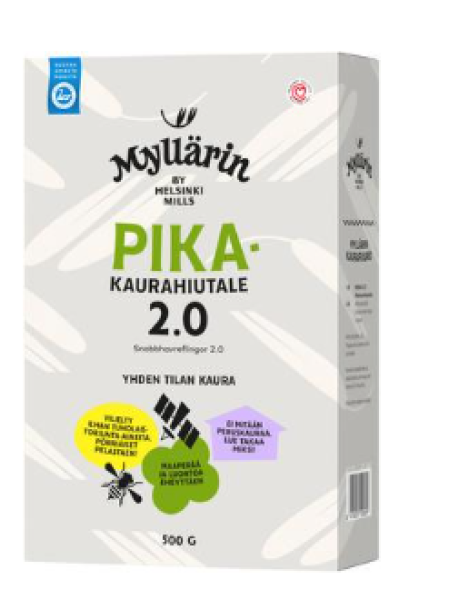 Овсяная каша быстрого приготовления Myllärin Pikakaurahiutale 2.0 500г