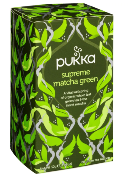 Органический цельнолистовой зеленый чай Pukka Clean Matcha Green 20шт/30г