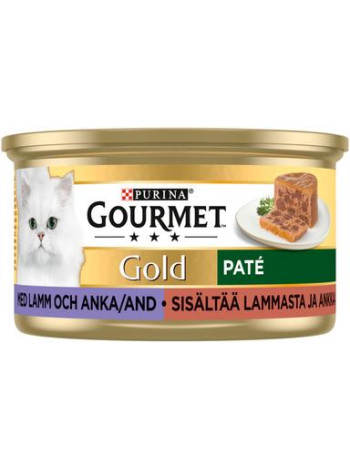 Паштет для кошки Gourmet Gold Lammasta Ja Ankkaa Patee 85г баранина и утка