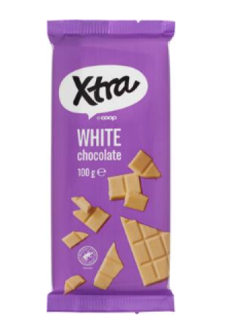 Плиточный белый шоколад Xtra 100г