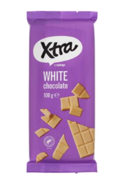 Плиточный белый шоколад Xtra 100г