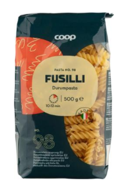 Макаронные изделия Фузилли Coop Fusilli 500г