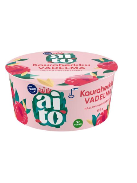 Овсяный йогурт с малиной Fazer Aito Kauraherkku Vadelma 130 г