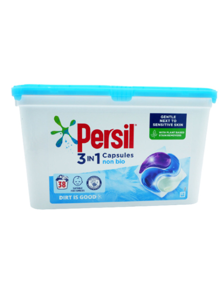 Капсулы для стирки Persil 3 in 1 Non Bio Laundry Washing Capsules 38шт