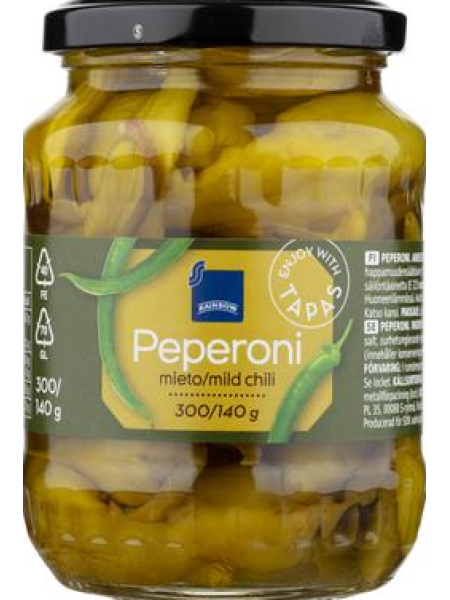 Перец пепперони маринованный Rainbow Peperoni mieto chili 320/140г