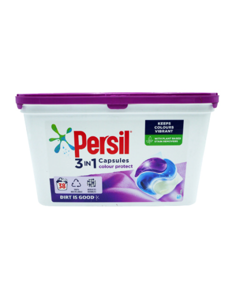 Капсулы для стирки цветного белья Persil 3 в 1 38шт