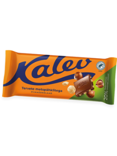 Шоколад Kalev молочный с цельным фундуком 100 г