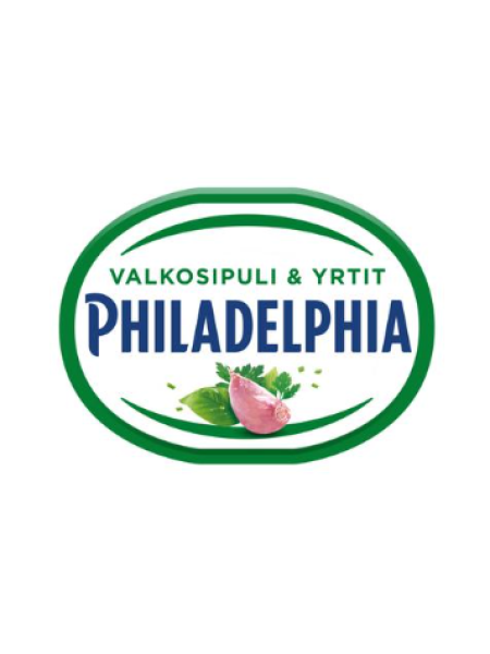 Сливочный сыр Филадельфия с чесноком и зеленью Philadelphia Valkosipuli & yrtit 200г