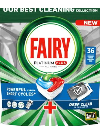 Капсулы для посудомоечной машины Fairy Platinum Plus All in One Deep Clean 36шт