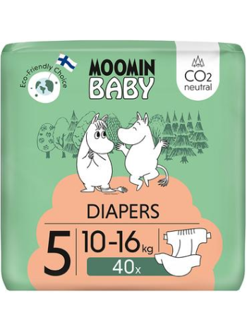 Подгузники для детей Moomin Baby Diapers № 5 10-16 кг 40шт