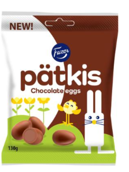 Пасхальные шоколадные яйца Fazer Pätkis 130г