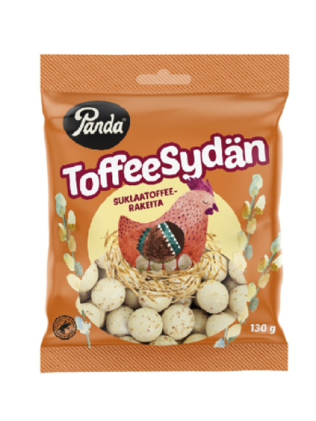 Шоколадные пасхальные яйца с помадкой Panda ToffeeSydan 130г