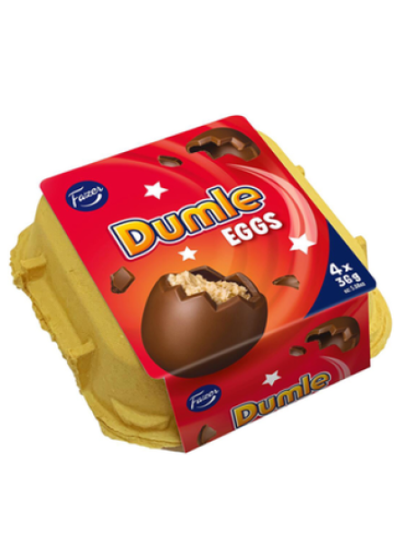 Шоколадные пасхальные яйца FAZER Dumle Mousse Muna 4шт 144г