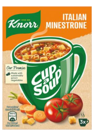 Готовый итальянский суп минестроне Knorr Cup a Soup Italian Minestrone 3х19г 3 упаковки​  