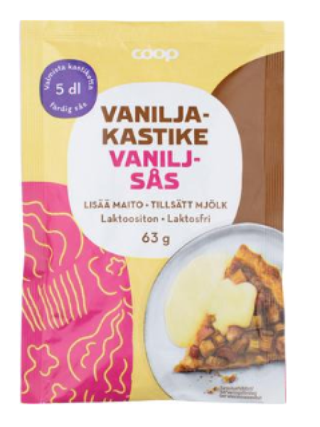 Ингредиенты для ванильного соуса Coop Vaniljakastikeainekset 63г