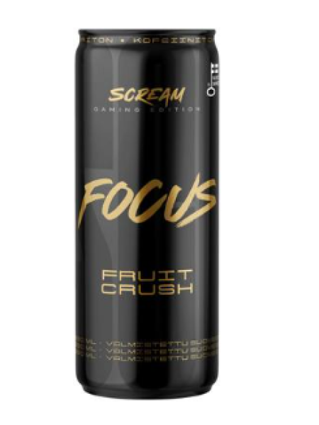 Газированный функциональный напиток без сахара SportLife Nutrition SCREAM FOCUS Fruit Crus 330мл