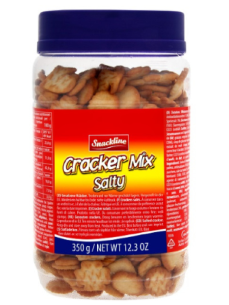 Ассорти мини крекеров Snackline Cracker Mix 350г в банке