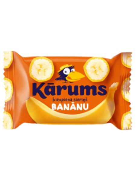 Глазированный сырок банан в шоколадной глазури Karums banaani kohuke 45г