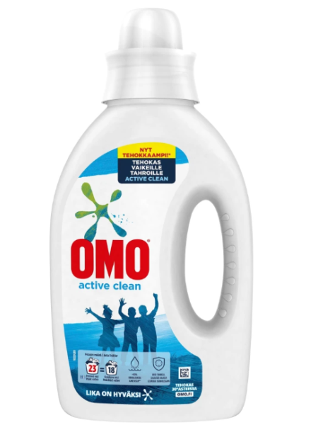 Жидкий стиральный порошок Omo Active Clean 920 мл 23 стирки для белого белья