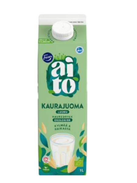 Органический овсяный напиток Kaslink Aito Luomu Kaurajuoma 1л