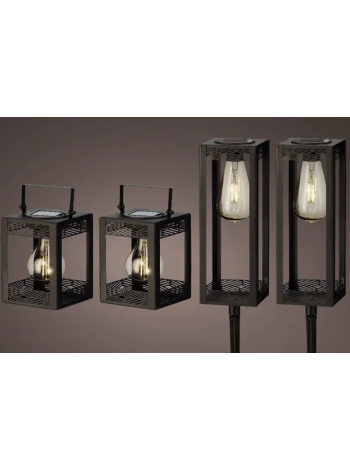 Комплект декоративных светильников из 4 предметов с солнечной батареей Lumineo Solar Light