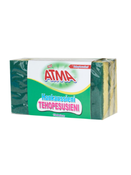 Губки ATMA 3шт 15х8 см для уборки поверхностей
