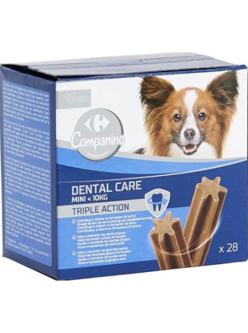 Жевательные палочки для собак Carrefour Dental mini 28шт