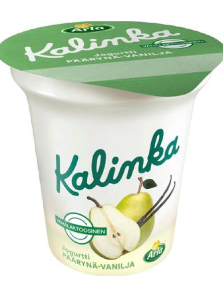Йогурт низколактозный Arla Kalinka Päärynä-vanilja kerrosjogurtti 150г груша ваниль