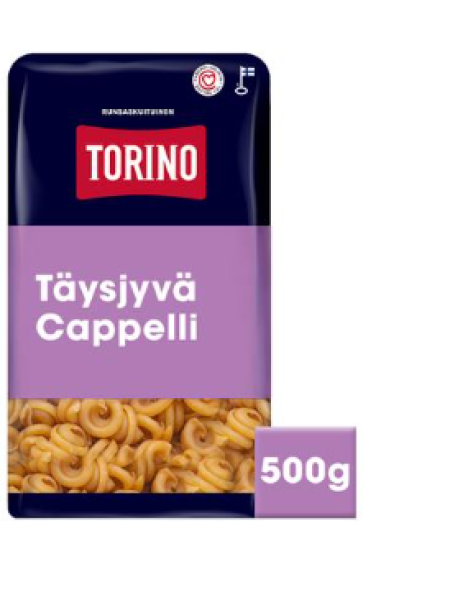 Макаронные изделия Torino Täysjyvä Cappellipasta 500г