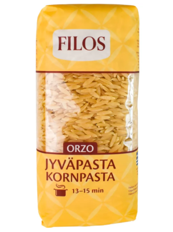 Греческая зерновая паста Filos Orzo 500г