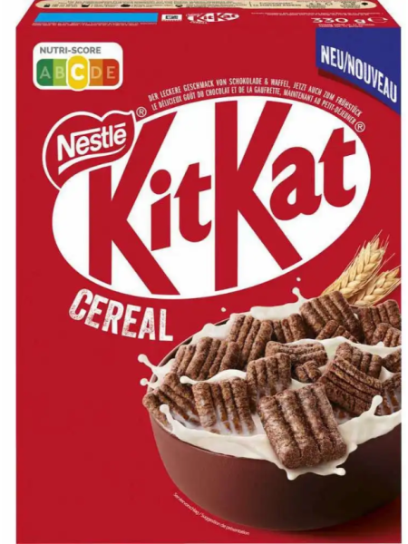 Завтрак готовый шоколадные подушечки KitKat Cereal 330г