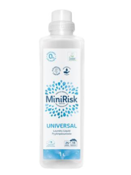 Жидкий стиральный порошок универсальный Mini Risk Universal Pyykinpesuneste 1л