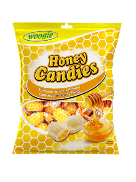 Конфеты с медовой начинкой Woogie Honey Candies 150г в пакете