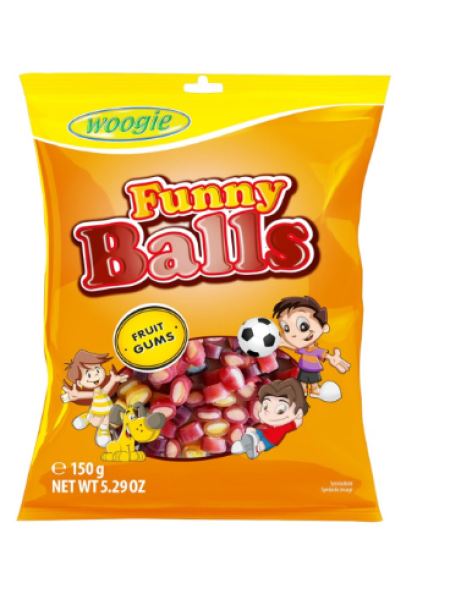 Жевательные конфеты Woogie Fruit Funny Balls 150г