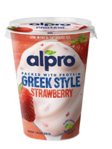 Соевый йогурт с клубникой Alpro Greek Style Strawberry 400г