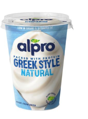 Соевый йогурт без добавок Alpro Greek Style Naturell Maustamaton 400г
