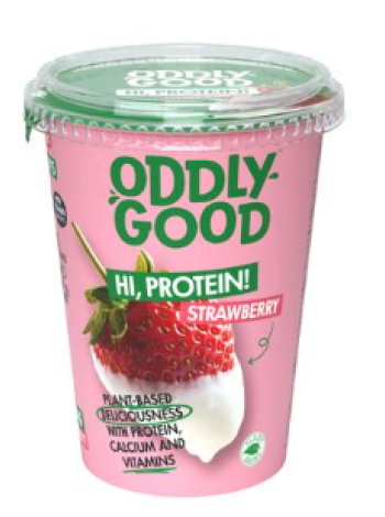 Протеиновый соевый йогурт Oddlygood proteiinigurtti 400г клубника