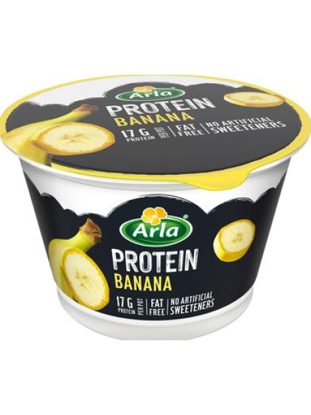 Творог протеиновый Arla Protein Banaanirahka 200 со вкусом банана без лактозы