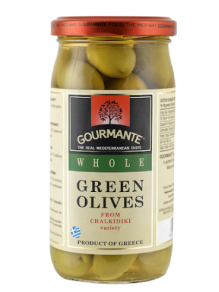 Зеленые оливки с косточкой GOURMANTE 360/210г