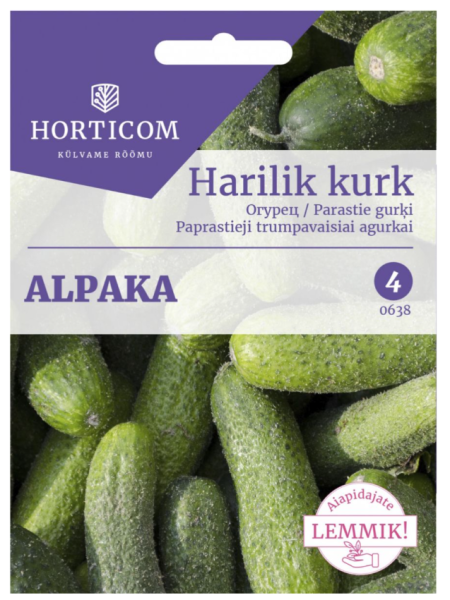 Семена огурец обыкновенный сорт Альпака F1 HORTICOM Harilik kurk Alpaka 15 семян