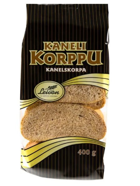 Пшеничные сухарики с корицей Leivon Kanelikorppu 400г